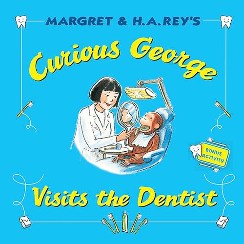 Curious George Visits the Dentist: A Delightful Story That Eases Children's Dentist Fears Featuring Everyone's Favorite Curious Monkey Paperback – Sticker Book, April 14, 2015