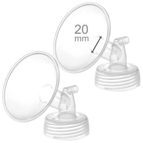 Maymom 20 mm Wide Neck Flange Compatible with Spectra S1 S2 SG Pumps Motif Luna; Not Original Spectra Replacement Pump Parts, 2 Count HSA/FSA Eligible