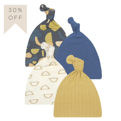 Lou Lou & Co Harrison Top-Knot Hats, 4 Pack