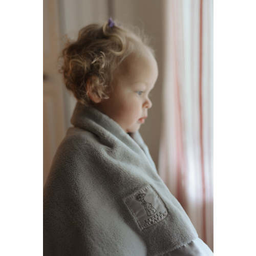 Chenille Satin Baby & Toddler Blanket (Color: Blue)