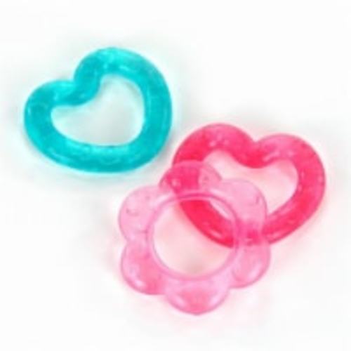Bright Starts Pretty in Pink Chill and Teethe Infant Teething Ring - Pink/Blue, 3 pc
