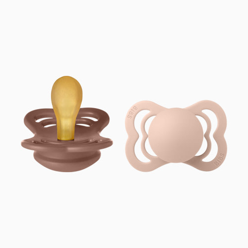 Supreme Natural Rubber Pacifier (2 Pack) - Woodchuck / Blush