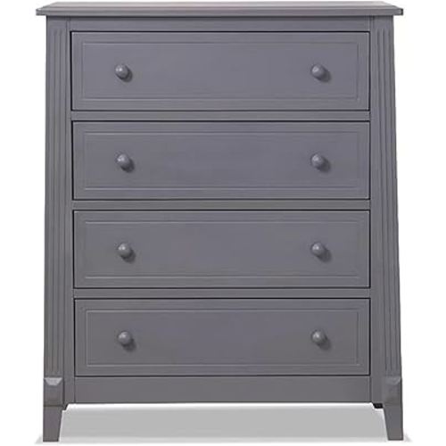 Sorelle Furniture Berkley Baby Dresser – Dresser for Nursery, Kids Bedroom Furniture, Dresser Drawers, Nightstand for Child’s Room with Drawers, Nursery Furniture for Infant-Weathered Gray