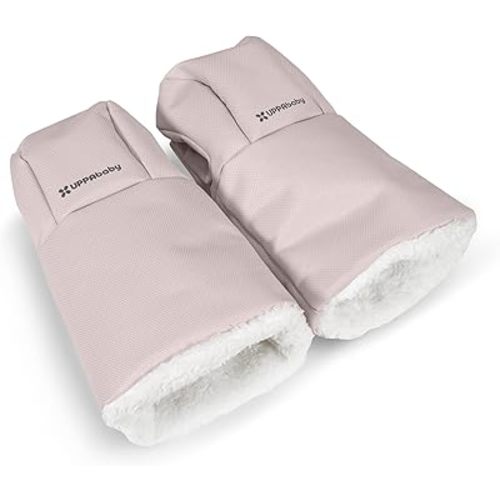 UPPAbaby CozyHandmuff/Easily Attaches to Stroller Handlebars/Ultra-Plush, Weather-Proof Hand Protection/Alice (Dusty Pink)