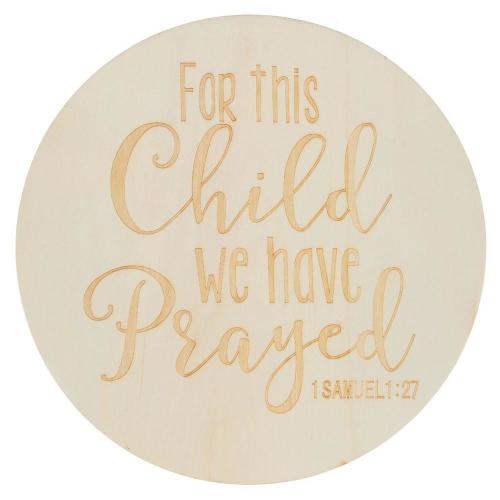 1 Samuel 1:27 Wood Sign