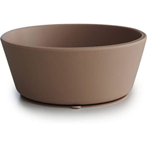 mushie Silicone Suction Bowl | BPA-Free Non-Slip Design (Natural)