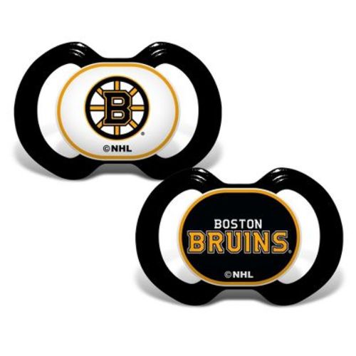 Babyfanatic Officially Licensed Unisex Pacifier 2-pack - Nhl Boston Bruins.