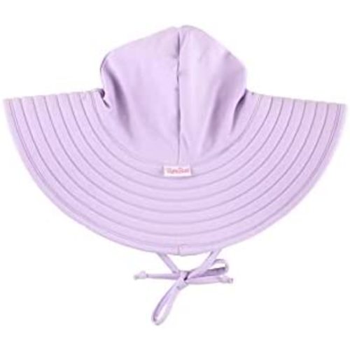 RuffleButts® Baby/Toddler Girls UPF 50+ Sun Protective Wide Brim Swimwear Sun Hat