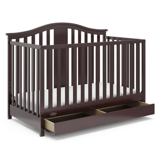 Graco Solano 4-in-1 Convertible Crib with Storage in Espresso