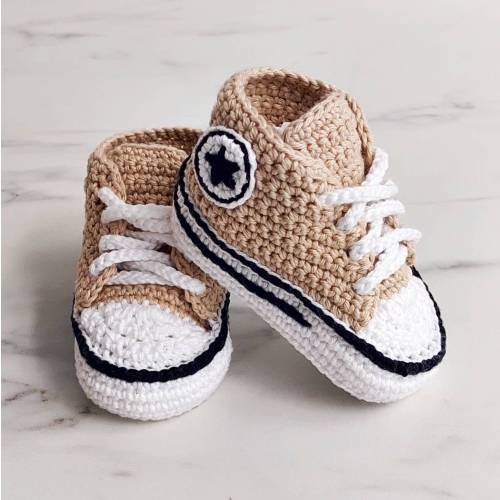 Crochet Baby Sneakers, Baby Shoes, Newborn Outfit, Baby Newborn Girl Boy shoes, Crochet Baby Booties, Birth Gift, Crib Shoes, Sock Baby