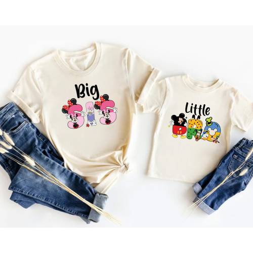Disney Big Bro Little Sis Shirt, Mickey Family Shirt, Shirt, Pregnancy Announcement, Disneyland Donald Goofy Pluto Matching Tees