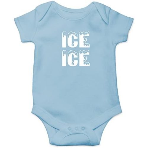 Crazy Bros Tees Ice Ice Baby Bodysuit - Funny Infant Outfit Boy Girl Clothing Adorable Romper Unisex Clothing