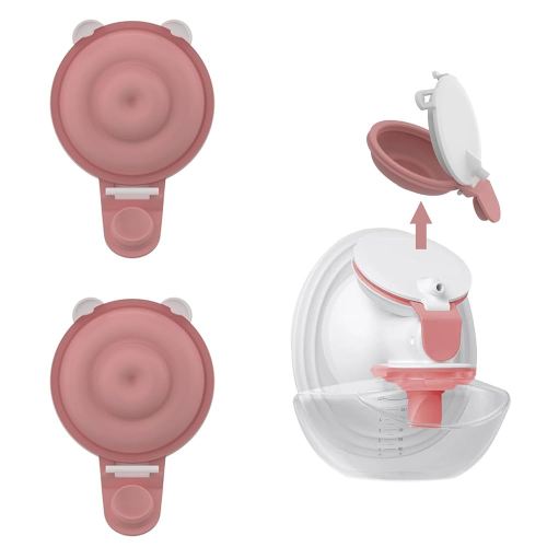 Double-Layed Diaphragm Replacement Accessories Only Compatible with Mom Cozy Upgraded Mobile Flow M9, Upgraded M9 Diaphragm Breastfeeding Parts, Not Original Parts, 2Pack Red