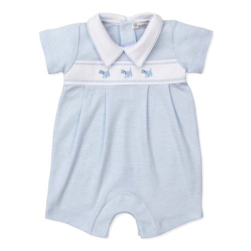 Classic Treasures FA25 Blue Stripe Short Playsuit
