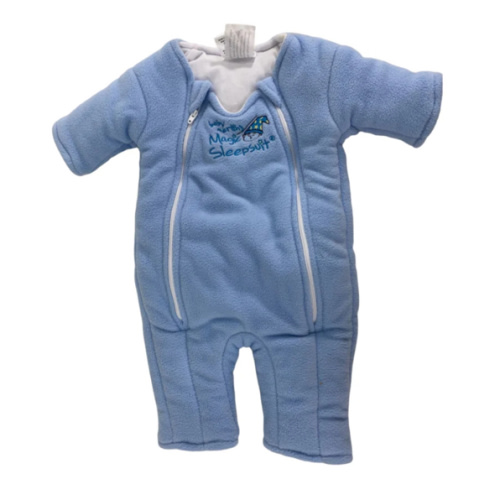 Baby Merlin's Magic Sleepsuit, Small 3-6 Months, Fleece, Blue