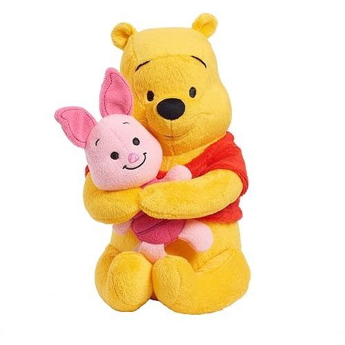 Disney Classics Lil Friends Winnie the Pooh and Piglet Plush Stuffed Animal, Officially Licensed Kids Toys for Ages 0+ by Just Play