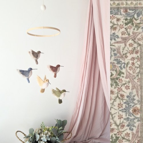 Neutral baby mobile, Hummingbirds mobile, Custom baby mobile, Nursery baby mobile, Mobile for crib, Nursery crib mobile, Unisex mobile