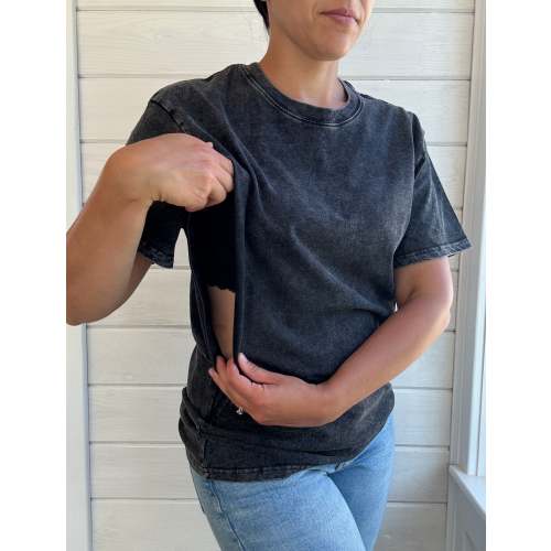 Solid Acid Wash Tees