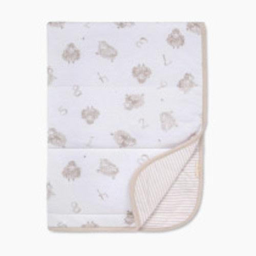 Burt's Bees Baby Reversible Organic Cotton Jersey Knit Blanket - Counting Sheep