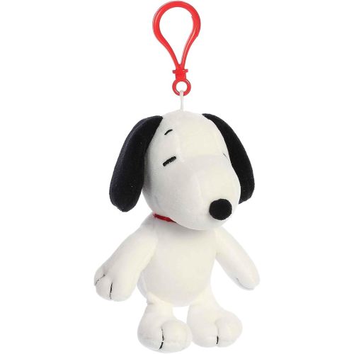 Aurora® Timeless Peanuts® Snoopy Clip-On Stuffed Animal - Classic Characters - Lasting Memories - White 5 Inches