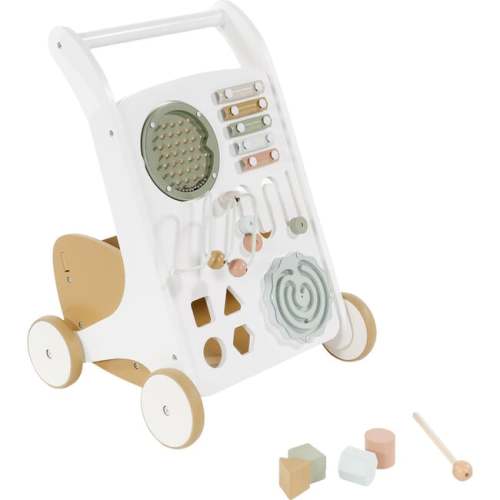 Wooden Activity Walker With Basket, Bicotti - Gathre Push & Pull | Maisonette