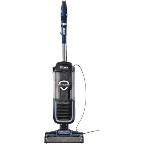 Shark NV151 Navigator Swivel Pro Complete Upright Vacuum with HEPA Filtration, Swivel Steering, Pet Power Brush, Crevice Tool & Upholstery Tool, for Pet Hair & Multi-Surface Cleaning, Navy
