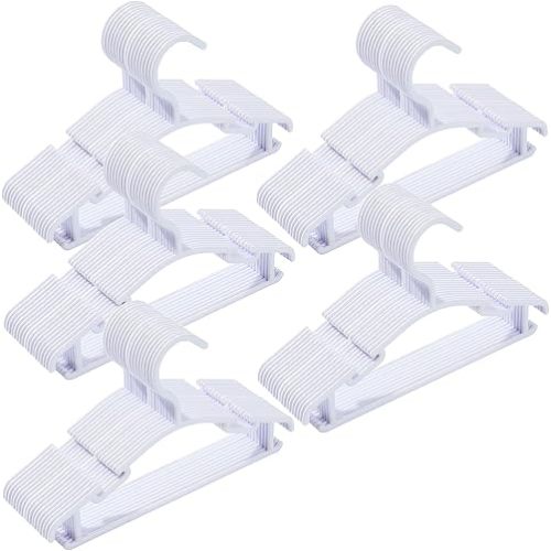 Baby Clothes Hangers,100 Pack White Kids Plastic Hangers for Closet,Toddler,Infant,Child,Newborn's Coat Hangers Ideal for Laundry and Nursery's Everyday Standard Use