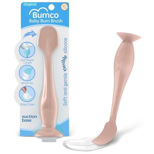 Bumco Diaper Cream Spatula - BPA-Free Diaper Bag Essentials, Soft Butt Spatula Baby, Mom-Invented Butt Paste Spatula, Bumco Diaper Cream Spatula, Flexible Diaper Cream Applicator, Bumco Baby Bum Brush