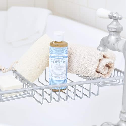 Dr. Bronner's - Pure-Castile Liquid Soap (Baby Unscented, 4 Ounce) - Made with Organic Oils, 18-in-1 Uses: Face, Hair, Laundry, Dishes, For Sensitive Skin, Babies, No Added Fragrance, Vegan, Non-GMO