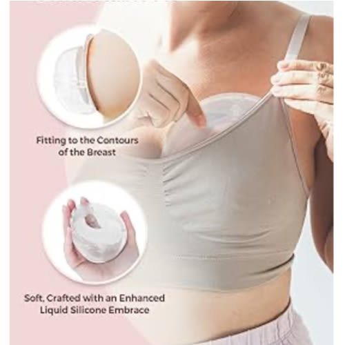 Momcozy Breast Milk Collector, Milk Collectors for Breastfeeding, Reusable Breast Milk Shells, Silicone Catcher with More Fit & Soft (3oz/90ml, 1 Count)