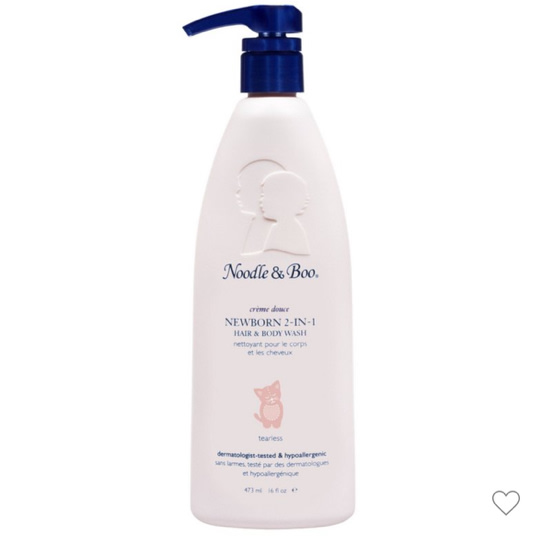 Noodle & Boo Newborn 2-in-1 Baby Shampoo and Body Wash, Tear-Free, Hypoallergenic, Baby Bath Essentials, Moisturizing, pH-Balanced, Vitamin-Enriched, Pediatrician-Tested