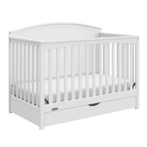 Bellwood White 5-in-1 Convertible Crib and Changer
