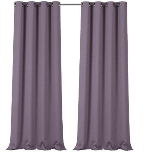 GoodGram 2 Pack: Hotel Thermal Grommet 100% Blackout Curtains - 52 in. W x 84 in. L, Monterey Lilac