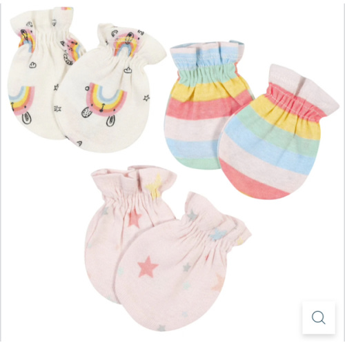 3-Pack Baby Girls Rainbow No Scratch Mittens – Gerber Childrenswear