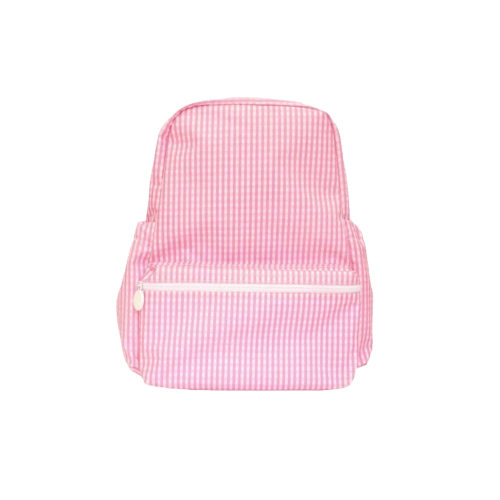 TRVL Backpack - Pink Gingham