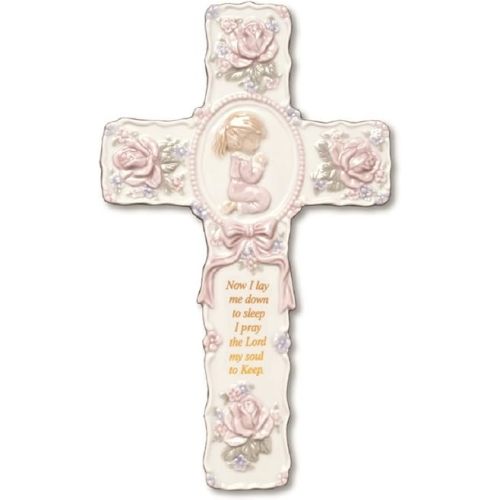 "Now I Lay Me Down to Sleep" Praying Girl Wall Cross