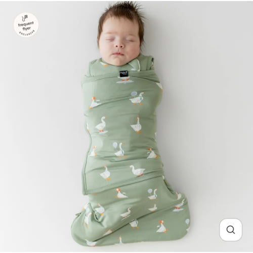 Sleep Bag Swaddler in Silly Goose 1.0