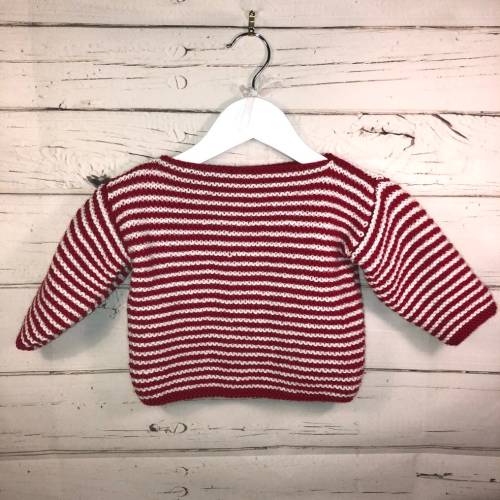 Hand knitted baby/toddler striped sweaters/jumpers/ three colours
