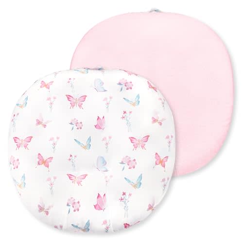 WINGHENLEE Newborn Lounger Cover, Baby Lounger Cover for Girls Boys, Soft Removable Slipcover Fits Newborn Lounger, Butterfly (Cover Only)