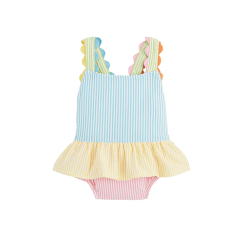 Seersucker Ric-Rac One Piece Swimsuit – Alice & Wonder