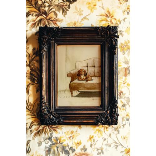 Red Doxie on Couch / Watercolor Art Print, Pet Portrait, Gift for Dachshund Lovers, Wiener Dog Art, Sketch, Dog Art, Doxie Wall Art