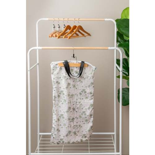 Patterned Large Zipper Hanging Wet Bag, Laundry Bag with Handles