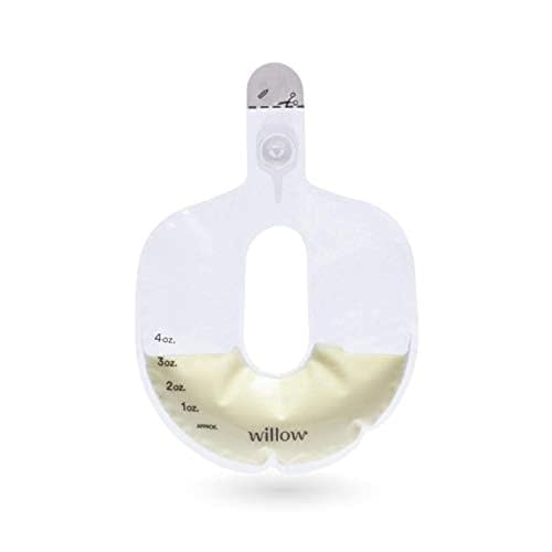 Willow Pump Spill-Proof Breast Milk Bags - 48 Ct - Holds 4 oz. Per Self-Sealing Storage Bag - Compatible with Willow 360 or Willow 3.0 Wearable Hands Free Breast Pump