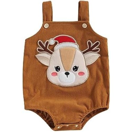 My First Christmas Baby Girl Boy Outfit Elk Sleeveless Romper Knit Sweater Newborn Infant Christmas Clothes