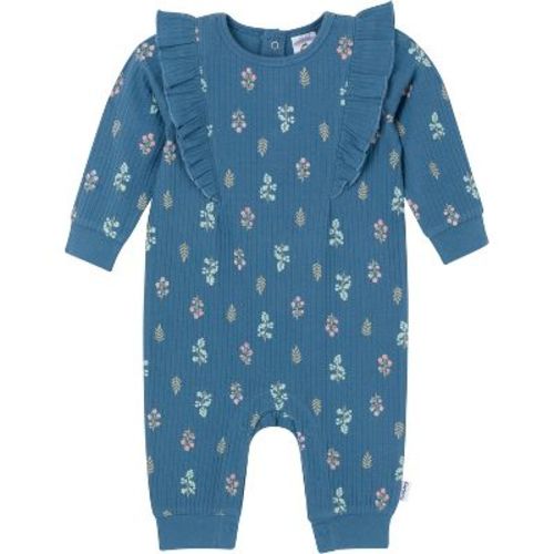 Gerber Baby Girls' Ruffled Romper, Tossed Flowers, 3-6 Months