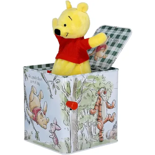 KIDS PREFERRED Disney Baby Winnie The Pooh Jack-in-The-Box - Musical Toy for Babies Multi ,6.5"