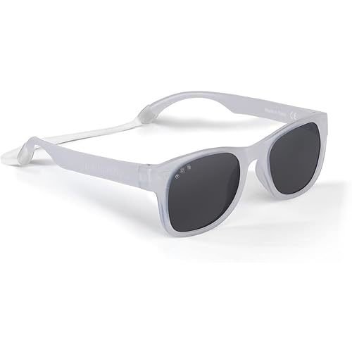 ROSHAMBO Unbreakable Baby Sunglasses with Strap BPA-free – Girls Boys 0-24 months Infants – Polarized Lens, Assembled in USA