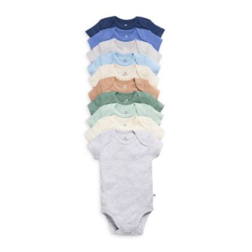 Boys' 10 Pack Short Sleeve Bodysuits - Baby