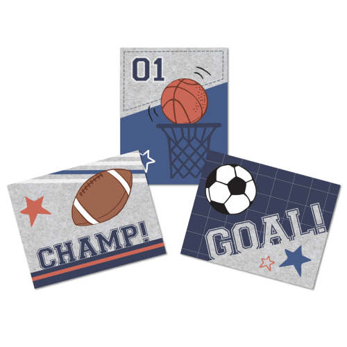 Baby Sports 3 Piece Unframed Nursery/Child Wall Art 11” X 14”
– Lambs & Ivy