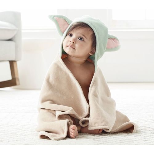 Star Wars The Mandalorian Grogu Baby Hooded Towel